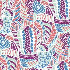 Seamless pattern with a simple abstract drawing.