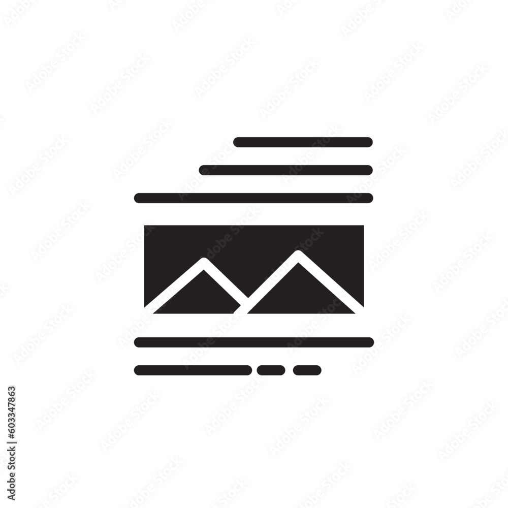 Poster Format Image Text Icon