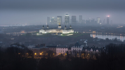 Fototapeta premium refinery at twilight