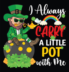 St. Patrick's Day Shirt Design Print Template, Lucky Charms, Irish, everyone has a little luck Typography Design
