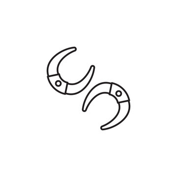 recommend clip art: Horseshoe Icon - Minimalist Line Art Icon