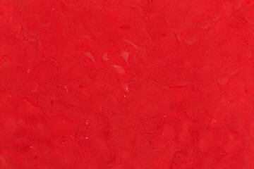 Red paint over white