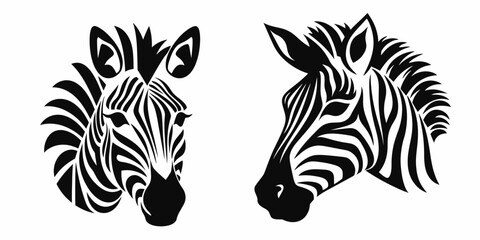 Zebra illustration - obrazy, fototapety, plakaty