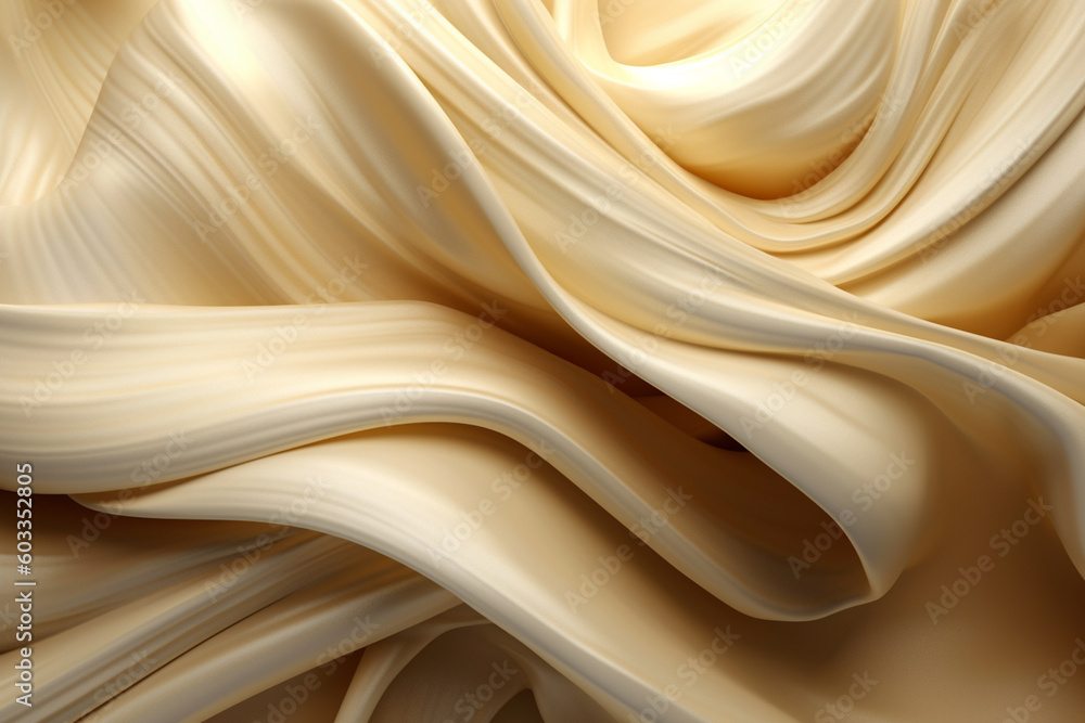 Aufkleber wind through flowing and intertwining ribbons, symbolizing the continuous movement and ever-present nature of wind. Generative AI technology.