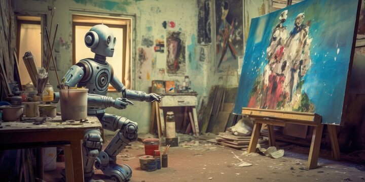 Artificial Intelligence (AI) can write books and make paintings. Will AI replace human work? Generative AI. 