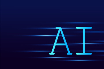 Artificial Intelligence ,AI chipset on circuit board, futuristic Technology Concept	
