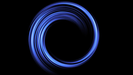 blue glowing circle.cosmic black hole Energy abstract Background.logo.space.Text Place