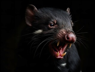 The Fierce Intensity of the Tasmanian Devil in Wilderness