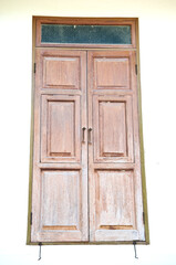 Thai style wooden windows in Thailand