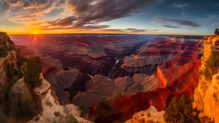 Fototapeta na wymiar grand canyon sunset