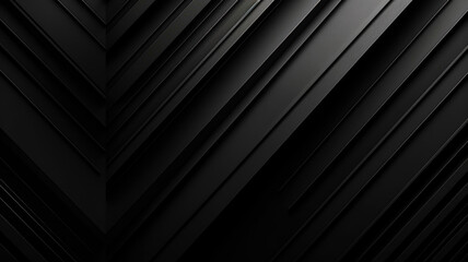 Obraz premium Black abstract corporate background. Minimal design. Black grey abstract modern background for design. Dark. Geometric shape. 3d effect. Diagonal lines, stripes.. Generative AI