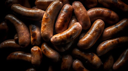 German traditional food bratwurst. generative ai