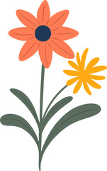 illustration of palnt and flower