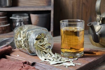 Medication senna dry tea leaf