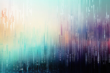 Abstract Technology Background with Digital Data Stream. Futuristic Technology Background. Marketing and Advertising, light colours, binary digits, minimal background, Generative AI