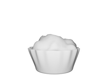 glass of milk isolated on white