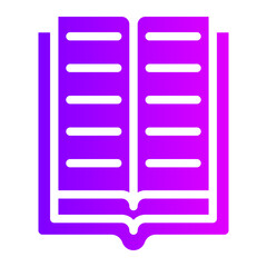 open book gradient icon