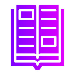 open book gradient icon