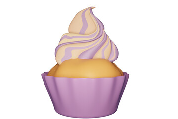 cupcake with pink icing