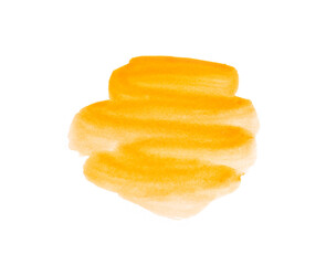 orange watercolor paint