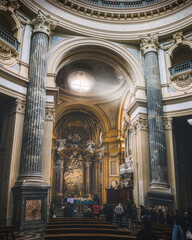 Fototapeta na wymiar interior of the Basilica Superga in Turin, Italy