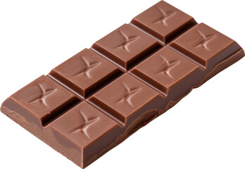 Chocolate bar isolated. Generative AI.