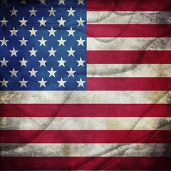 Naklejka premium A flag of the united states of America