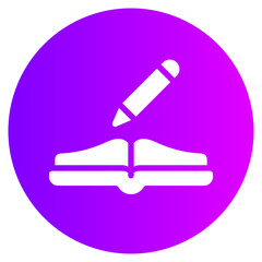 writing gradient icon