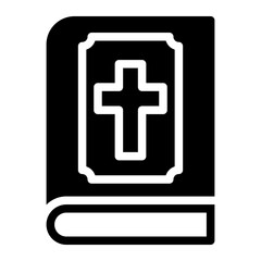 Obraz premium christianity glyph icon