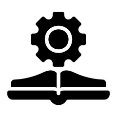 manual book glyph icon