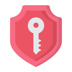 Private Key Flat Icon