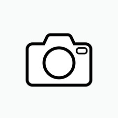 Camera Icon. Photography , Photographer Symbol for Design, Presentation, Website or Apps Elements - Vector.       