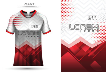 Fototapeta vector soccer jersey design for sublimation, sport t shirt design obraz