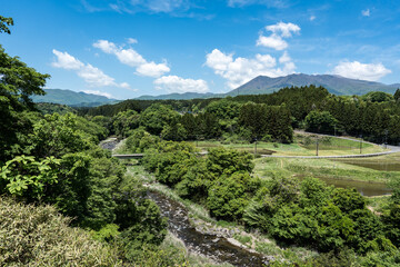 那須塩原の風景・西岩崎ポケットパークから見る景色