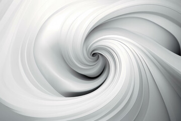 abstract background with wavy lines in gray and white colors. wave swirl white abstract background. Generative AI