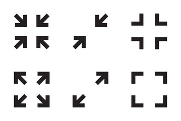 Fototapeta premium full screen small size minimize maximize frame icon vector design