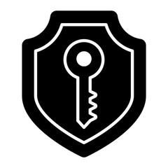 Private Key Glyph Icon
