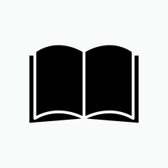 Book Icon. Reference, Library Symbol.  Apply as Presentation, Website or Apps Elements - Vector. 