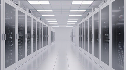 Data server center background, digital hosting, white space	
