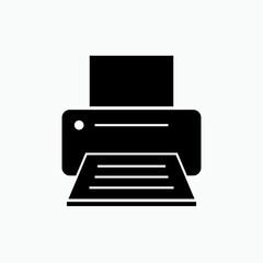 Printer Icon - Vector, Sign and Symbol for Design, Presentation, Website or Apps Elements. 