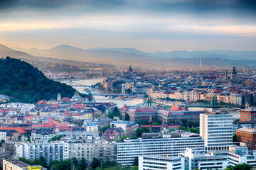 panorama of the city of Budapest 