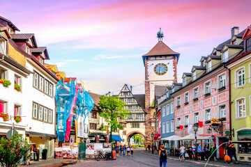 Fototapeta na wymiar Altstadt, Freiburg im Breisgau, Deutschland 