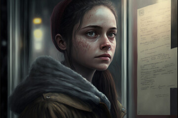 Ednless suffering in mind of a creative people covered by pain, harmed ideas, meaningful eyes, imagine, dark fantasy realm, dream, new world gate, fantasillusion, AI Generative 