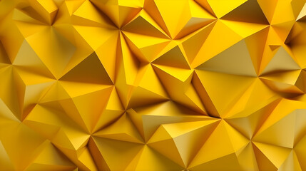 Yellow triangles 3d texture background/wallpaper ,Generative AI