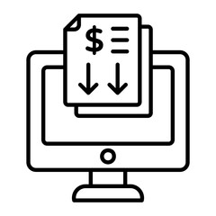 P2P Lending Thin Line Icon