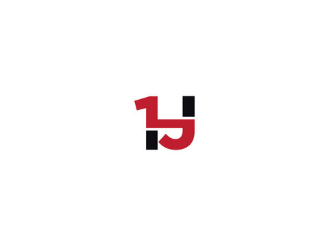 Creative Number 1J Logo Icon, Initial Letter 1j Logo Design Concept