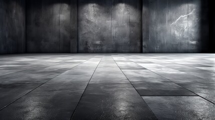Surface somber concrete floor. AI Generated - obrazy, fototapety, plakaty