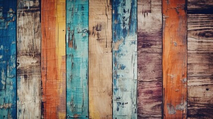 Out of date, grungy, colorful wood establishment. AI Generated