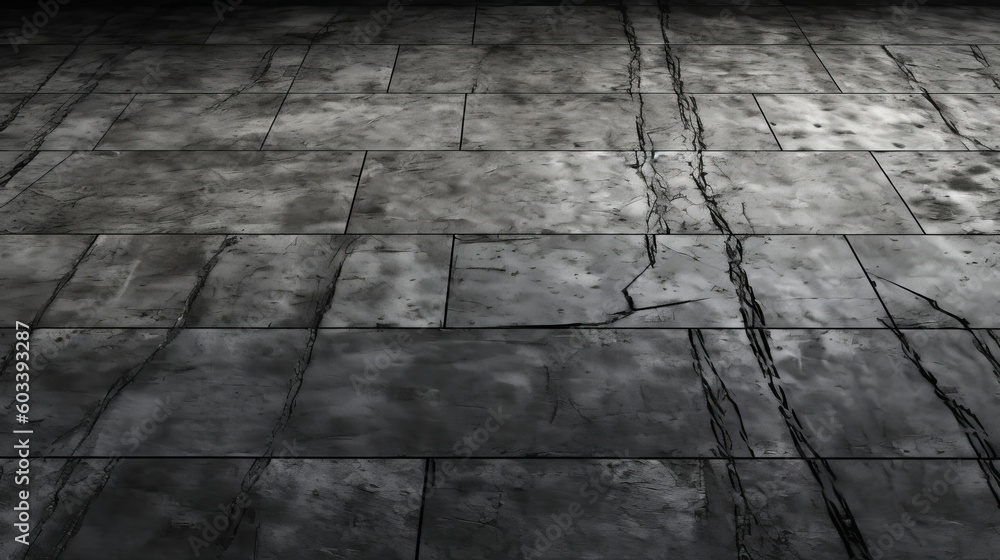 Wall mural surface somber concrete floor. ai generated - Wall murals