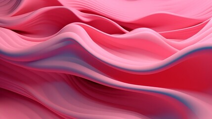 Obraz premium Pink Undulating lines shape a Colorful speculative foundation. AI Generated